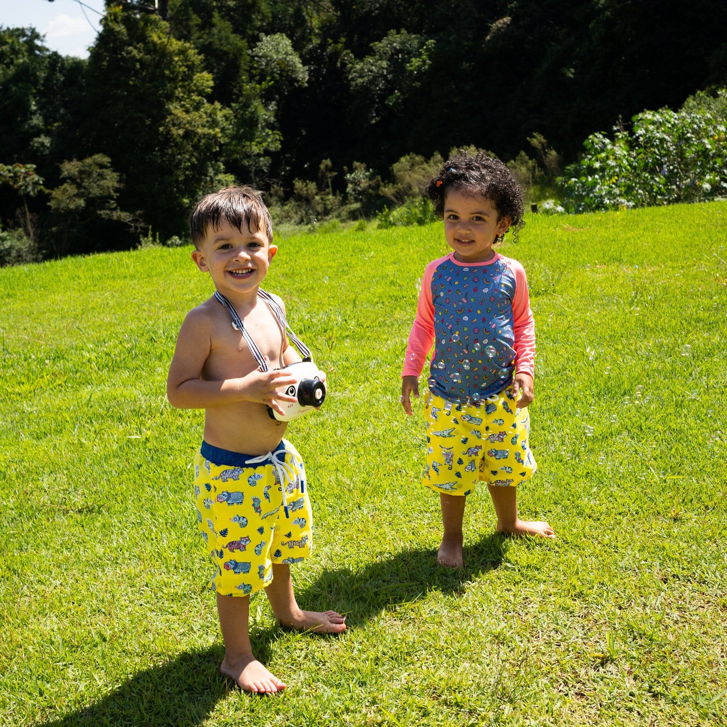 Kids Jungle Swim Shorts - Colour Changing