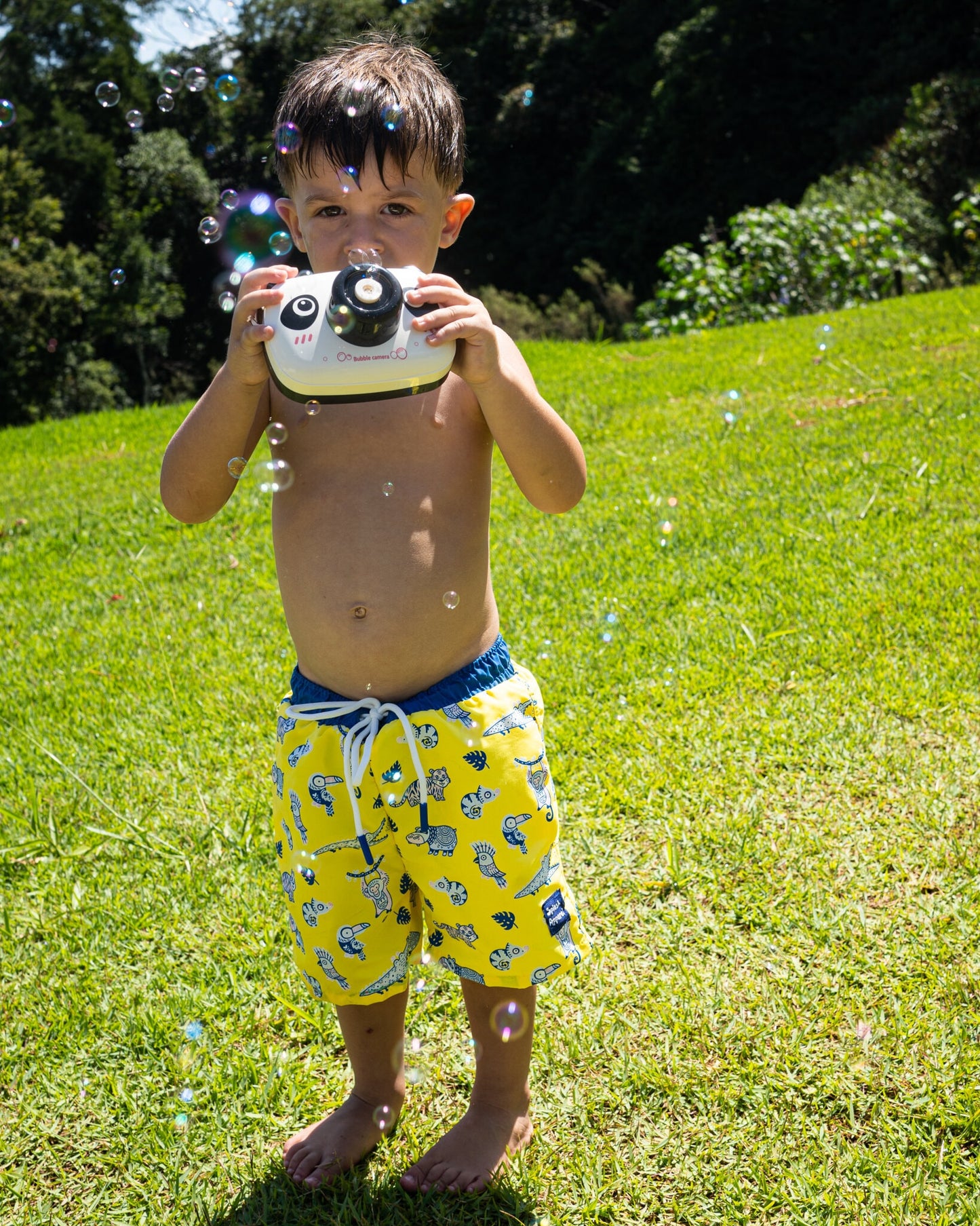 Kids Jungle Swim Shorts - Colour Changing