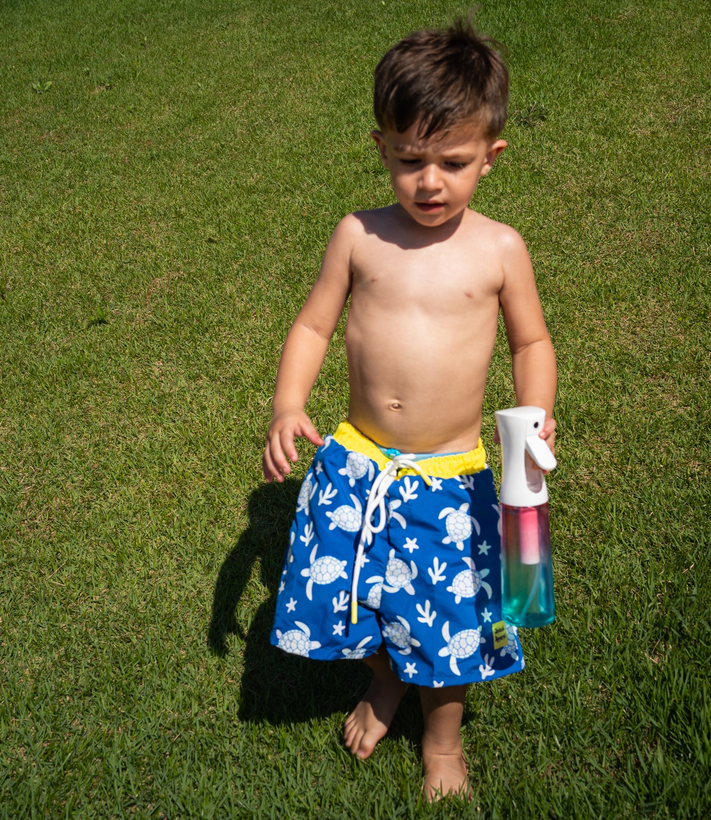 Kids Turtle Swim Shorts - Colour Changing