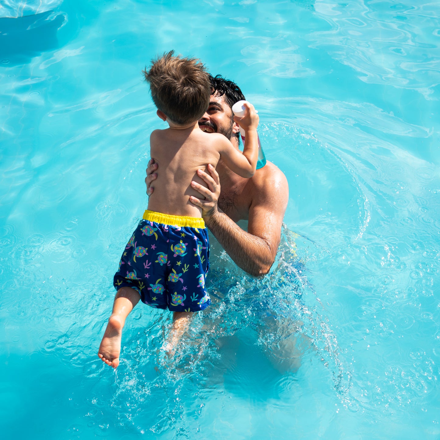 Kids Turtle Swim Shorts - Colour Changing