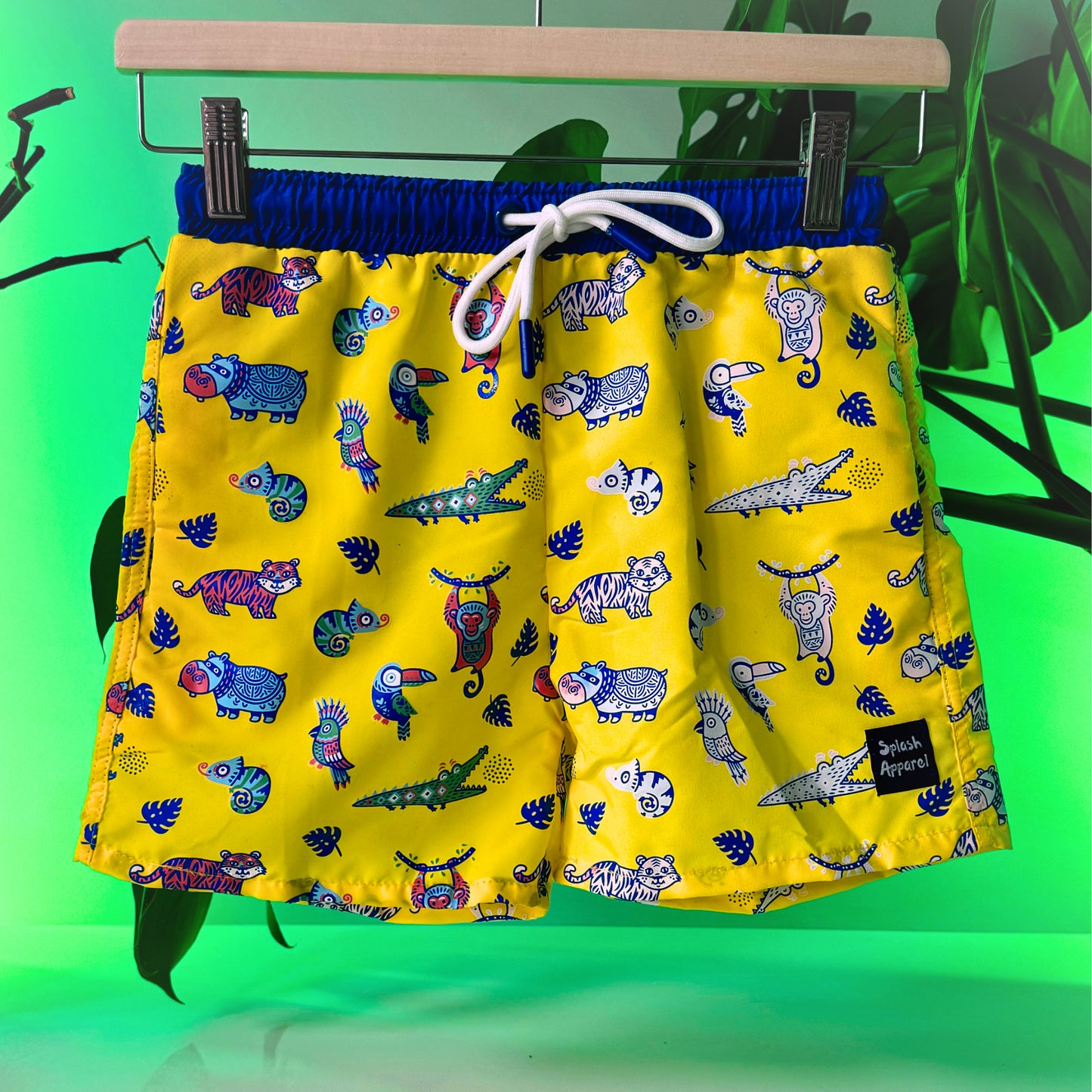 Kids Jungle Swim Shorts - Colour Changing