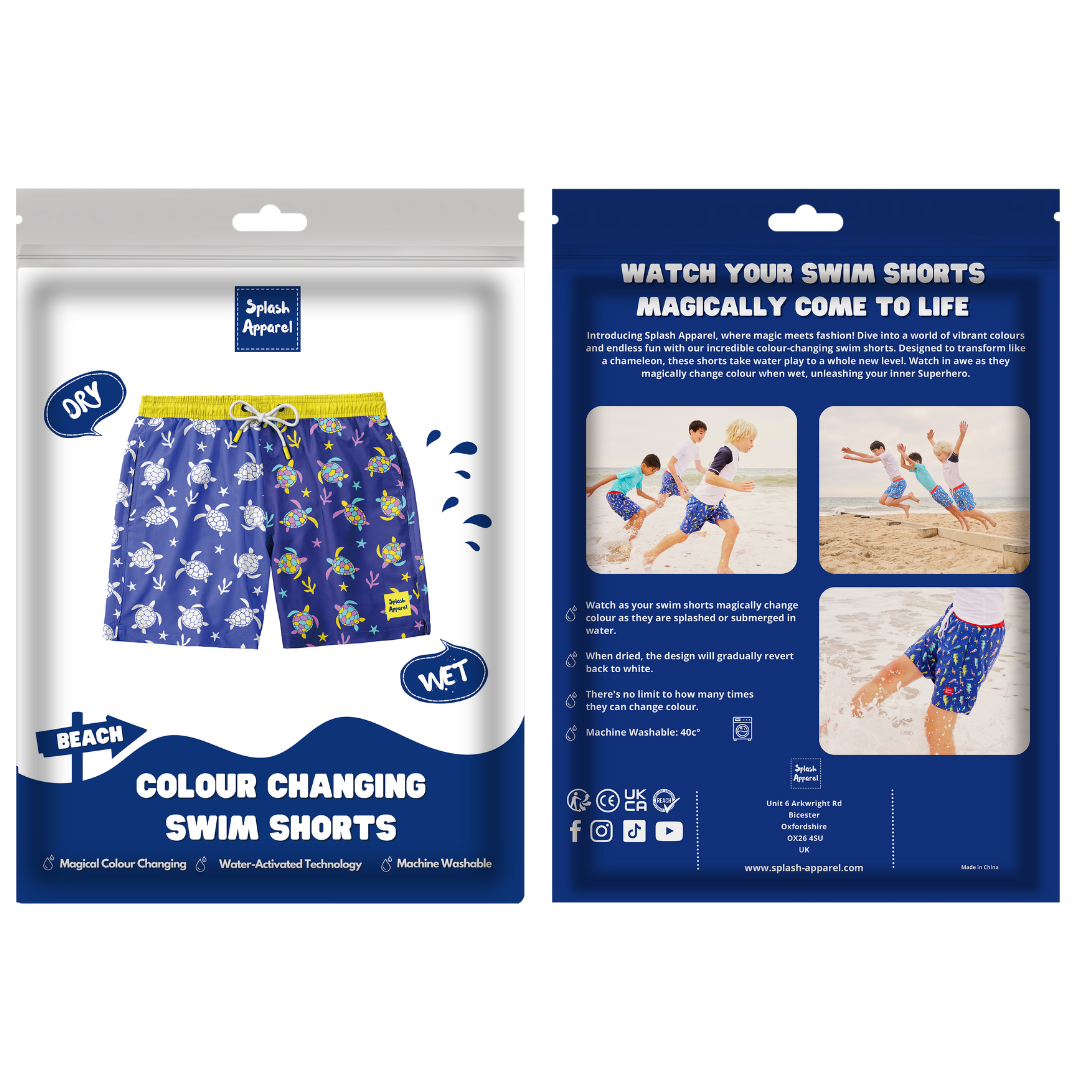 Adults Turtle Swim Shorts - Colour Changing
