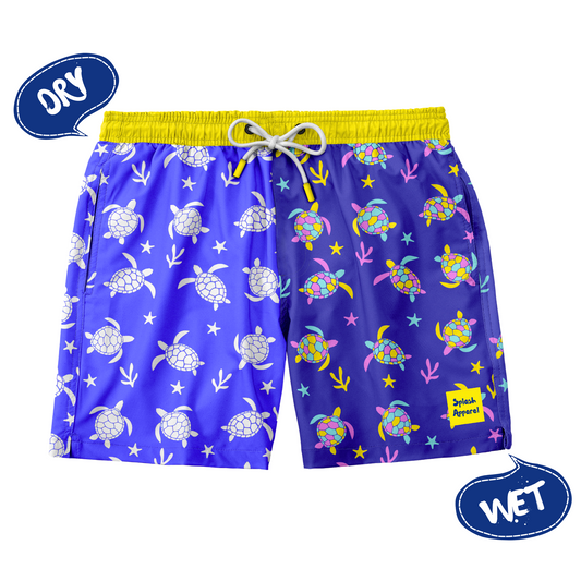 Adults Turtle Swim Shorts - Colour Changing