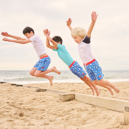 Kids Lightning Bolt Swim Shorts - Colour Changing